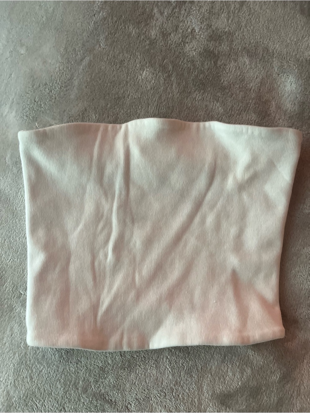 Women’s white cropped tube top